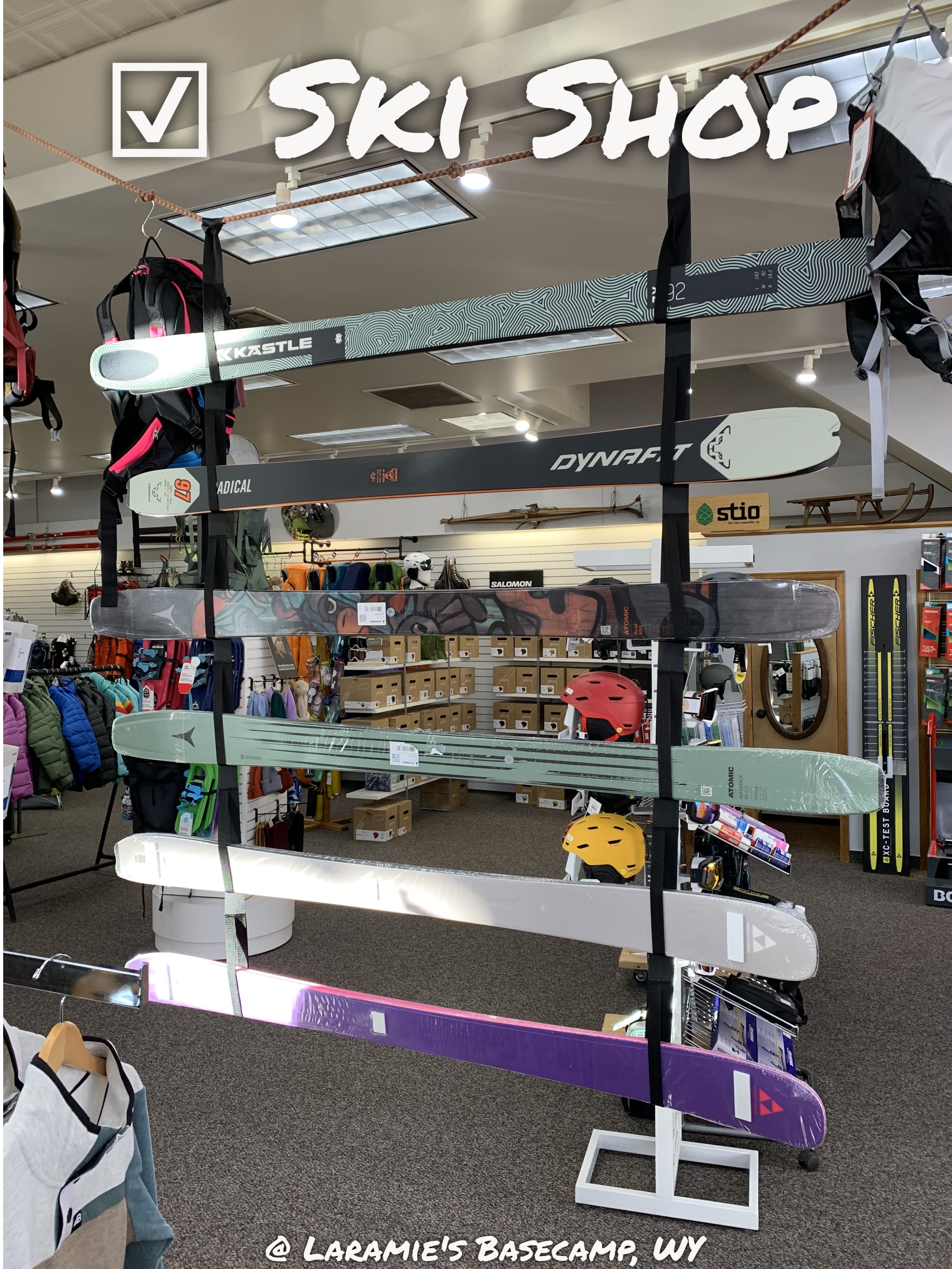 Ski Rack Ladder Straps